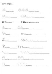 English Worksheet: Happy Street 2, Singular, plural