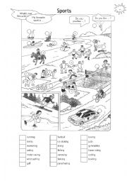 English Worksheet: Sports