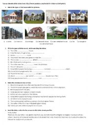 English Worksheet: the types of the house 
