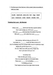 English Worksheet: Listening Comprehension