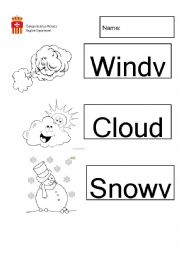 English Worksheet: Weather conditions