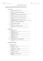 Reported Speech Quiz