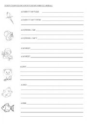 English Worksheet: Can Cant + verbs