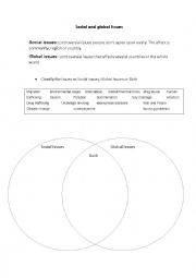 English Worksheet: Social issues vocabulary