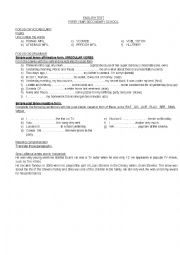 English Worksheet: SIMPLE PAST WRITTEN TEST