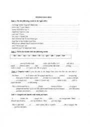 English Worksheet: 6th form and 7th form revision sheet