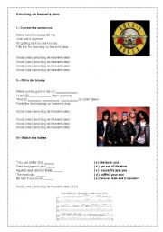 Patience - Guns N´ Roses - ESL worksheet by Flavia Terhaag