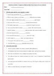 English Worksheet: Grammar Exercise