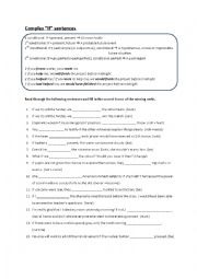 English Worksheet: All conditionals: overview exercises