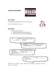 English Worksheet: One direction plays dodgeball