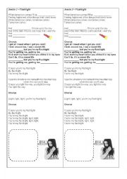 English Worksheet: Jessie J - Flashlight