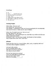 English Worksheet: greeetings 2