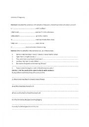 English Worksheet: Adverbs of frequency