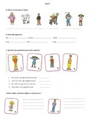 English Worksheet: People