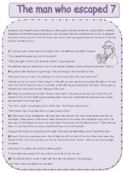 English Worksheet: The man who escaped 7