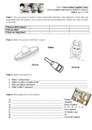 English Worksheet: Nice to meet you