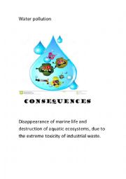 English Worksheet: water polution