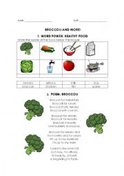FOOD: BROCCOLI AND MORE