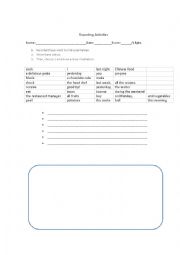 English Worksheet: past simple exercise