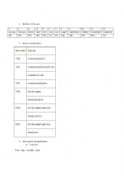 English Worksheet: Dates in English