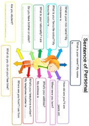 English Worksheet: Introduce yourself