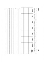 Adjective Origins Chart