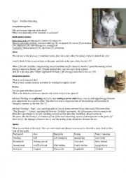 English Worksheet: Tiger by Michael Harding