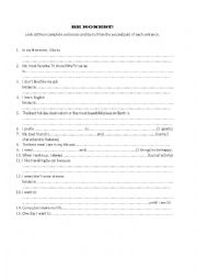 English Worksheet: Fill in the the rest of the sentence