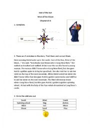 English Worksheet: East of the Sun, West of the Moon (3)