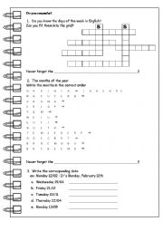 English Worksheet: Do you remember?