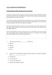 English Worksheet: english test