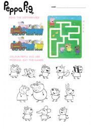 English Worksheet: Peppa Pig