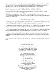 English Worksheet: Pilgrim Fathers - Lyce