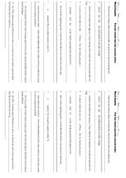 English Worksheet: world jumble