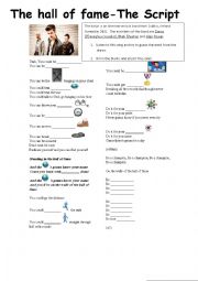 English Worksheet: Hall of fame