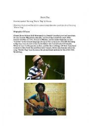 English Worksheet: Wavin Flag by Knaan 