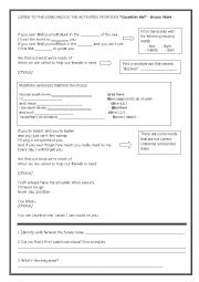 English Worksheet: count on me Bruno Marchs