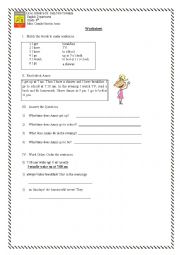 English Worksheet: Present Simple