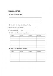 English Worksheet: What are Phrasal Verbs?