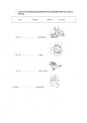 English Worksheet: SIMPLE PAST