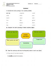 English Worksheet: Present Simple, frequently adverbs