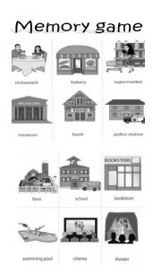 English Worksheet: place of city and  preposition