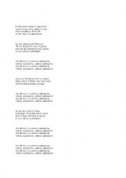 English Worksheet: YELLOW SUBMARINE LISTENING ACTIVITY SET