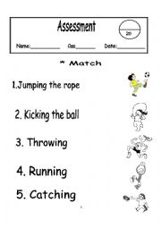 assessment different topics 