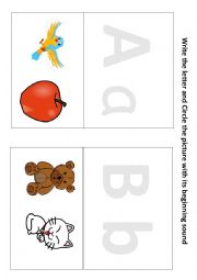 Phonics Worksheet - ABCDEF 