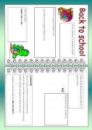 English Worksheet: Back to school