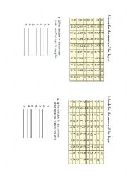 English Worksheet: Days of the week