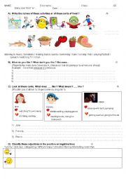 Test about likes and dislikes for dyslexic children, aged 11