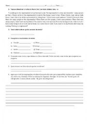 English Worksheet: Activies english