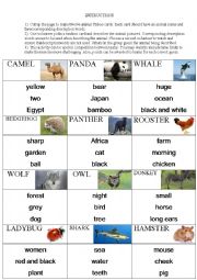 animal Taboo game